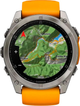 Smartwatch Garmin fenix 8 51mm AMOLED Sapphire Titanium with Spark Orange and Graphite Silicone Band (010-02905-11) - obraz 6