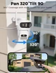 Уличная IP WIFI Камера видеонаблюдение Besder A22QQ12МП ТРИ объектива ICSEE - изображение 3