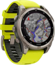 Smartwatch Garmin fenix 8 47mm Solar Sapphire Titanium with Amp Yellow and Graphite Silicone Band (010-02906-21) - obraz 3
