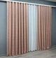 Комплект штор VR-Textil Лен Букле 200х270 2шт и Тюль 600х270 1811ш-115т Пудровый с белым 71-046/7 - изображение 3