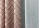 Комплект штор VR-Textil Лен Букле 200х270 2шт и Тюль 600х270 1811ш-115т Пудровый с белым 71-046/7 - изображение 6