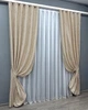 Комплект готовых штор VR-Textil Лен мрамор Pavliani VO № 1713ш айвори 100х270см 2 шт (31-891) - изображение 3