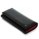 Женский кожаный кошелек на магнитах Dr.Bond W1-V-4 black-red - изображение 1