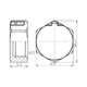 Заглушка Thermo Alliance Forte 1/2'' ЗР латунная хромированная - изображение 2