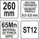 Przecinak do montażu profili YATO 260 mm (YT-51312) - obraz 5