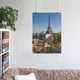 Постер Эйфелева Башня, вид из кафе, Париж, Paris, France, A3 42×30 см (id3711) - изображение 6