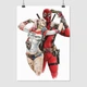 Постер Дэдпул и Харли Квинн, Deadpool and Harley Quinn, A3 42×30 см (id1763) - изображение 1