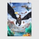 Постер Как приручить дракона, How to Train Your Dragon, A3 42×30 см (id3261) - изображение 1