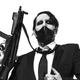Постер Мэрилин Мэнсон с автоматом, Marilyn Manson, A3 42×30 см (id3911) - изображение 2