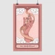 Постер Верховный жрец, карта Таро, 05 - The Hierophant, A3 42×25 см (id6139) - изображение 1