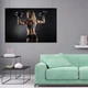 Постер Спортсменка с поднятыми гантелями, A3 28×42 см (id1236) - изображение 7