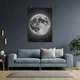 Постер Луна на фоне звёзд, Moon, A3 42×30 см (id4255) - изображение 4