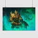 Постер Дота 2, ВК, Король, Скелет, Wraith King, Dota 2, плакат для геймера, A3 30×42 см (id1124) - изображение 1
