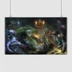 Постер Дота 2, момент битви, Dota 2, плакат для геймера, A3 25×42 см (id2026) - зображення 1