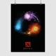 Постер Дота 2, Инвокер, Carl the Invoker, Dota 2, плакат для геймера, A3 42×30 см (id2320) - изображение 1