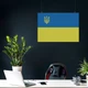 Постер Флаг Украины с тризубом, Ukraine, A3 30×42 см (id0523) - изображение 3