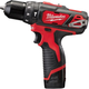 Wiertarko-wkrętarka udarowa akumulatorowa Milwaukee M12 BPD-202C 4933441940 (4002395002641) - obraz 1