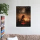 Постер Годзилла на фоне города, кайдзю, Godzilla (2014), A3 42×30 см (id3743) - изображение 6