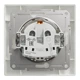 Розетка Schneider Electric Asfora с заземлением белая EPH2900121 - изображение 2