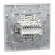 Комп'ютерна/телефонна розетка Schneider Electric Asfora RJ45/RJ12 кат. 5Е UTP біла EPH4900121 - зображення 8
