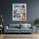 Постер ГТА, Grand Thief Auto, GTA Vice City Stories, плакат для геймера, A3 37×30 см (id3715) - изображение 4