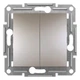 Выключатель двухклавишный Schneider Electric Asfora бронза EPH0300169 - изображение 1