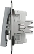 Вимикач 3-клавішний Schneider Electric Asfora сталь EPH2100162 - изображение 3