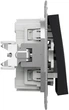 Вимикач 2-клавішний Schneider Electric Asfora самозажимний антрацит EPH0300171 - изображение 3