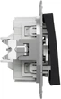 Перемикач 1-клавішний Schneider Electric Asfora з підсвіткою самозажимний антрацит EPH1500171 - изображение 3