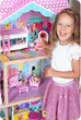 Drewniany domek dla lalek Ricokids 3-piętrowy (5903890605476) - obraz 8