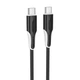 Дата кабель Borofone BX119 New Type-C to Type-C 60W (1m) (Black) (230415) - изображение 2