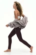 Лосины спортивные для йоги H&M 271166837_darkbrowm S Темно-Коричневый - изображение 3