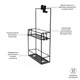 Полиця-органайзер для душу Umbra Cubiko Shower Caddy Black (023461-040) - зображення 9