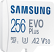 Карта памяти Samsung Evo Plus microSDXC 256GB UHS-I U3 V30 + SD-адаптер (MB-MC256SA/EU) - изображение 5