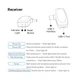 Мікрофон бездротовий, петличний Vention, подвійний, USB Type-C 2-Pack Wireless Lavalier Black (NCBB0) - изображение 7