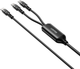 Kabel Unitek USB-C - 2x USB-C 1.8 m Black (C14146ABK01-1.8M) - obraz 2