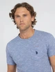 Футболка хлопковая длинная мужская U.S. Polo Assn 11C197-2F00A(Brooklyn Blue) 2XL Голубая (786660507676) - изображение 3