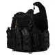 Тактична плитоноска Warmor Gen.4 Max Black + 4 підсумки під магазини, з швидким скидом Чорна - изображение 4