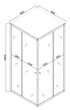 Душова кабіна без піддону Mixxus CUBIC SC01-90x90x185-TR GRAPHITE прозоре скло 4мм (MI6907) - зображення 7