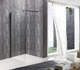 Душова перегородка Mixxus Premium FLAT SP02-100x200-TR Black Walk-In прозоре скло 8мм (MI6856) - зображення 2