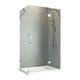 Боковая стенка для кабины Koer SR SW04-90x200-TR-07 прозрачное стекло Easy Clean 10мм, графит (KR5391) - изображение 1
