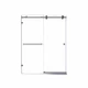 Двері в нішу Koer SR SD06-140x220-TR-07 прозоре скло Easy Clean 8мм, графіт (KR5369) - зображення 8