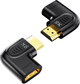 Adapter Unitek 8K HDMI 90 and 270 Degree Vertical Flat Black (A1047ABK03) - obraz 1