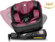 Fotelik samochodowy Nukido Prestige Line 0-36 kg ISOFIX Czarno-różowy (5903890626655) - obraz 2