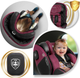 Fotelik samochodowy Nukido Prestige Line 0-36 kg ISOFIX Czarno-różowy (5903890626655) - obraz 4
