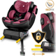 Fotelik samochodowy Nukido Prestige Line 0-36 kg ISOFIX Czarno-różowy (5903890626655) - obraz 6
