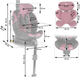 Fotelik samochodowy Nukido Prestige Line 0-36 kg ISOFIX Czarno-różowy (5903890626655) - obraz 11