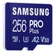 Карта памяти Samsung PRO Plus microSDXC 256GB UHS-I U3 V30 + USB-адаптер (MB-MD256SB/WW) - изображение 5