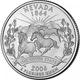 Монета 25 центів (квотер) США 2006 D UNC "Штати і території - Невада". Nevada (quarter) - изображение 1