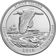 Монета 25 центів (квотер) США 2018 D UNC "Національні парки - Національний заповідник дикої природи Блок Айленд". Block island (quarter) - изображение 1